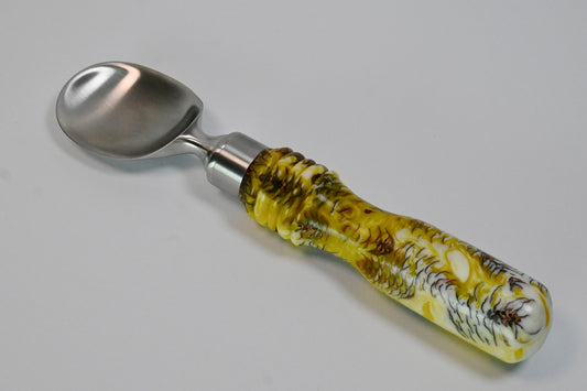 Custom Acrylic handled Ice Cream Paddle w/ Pine Cones